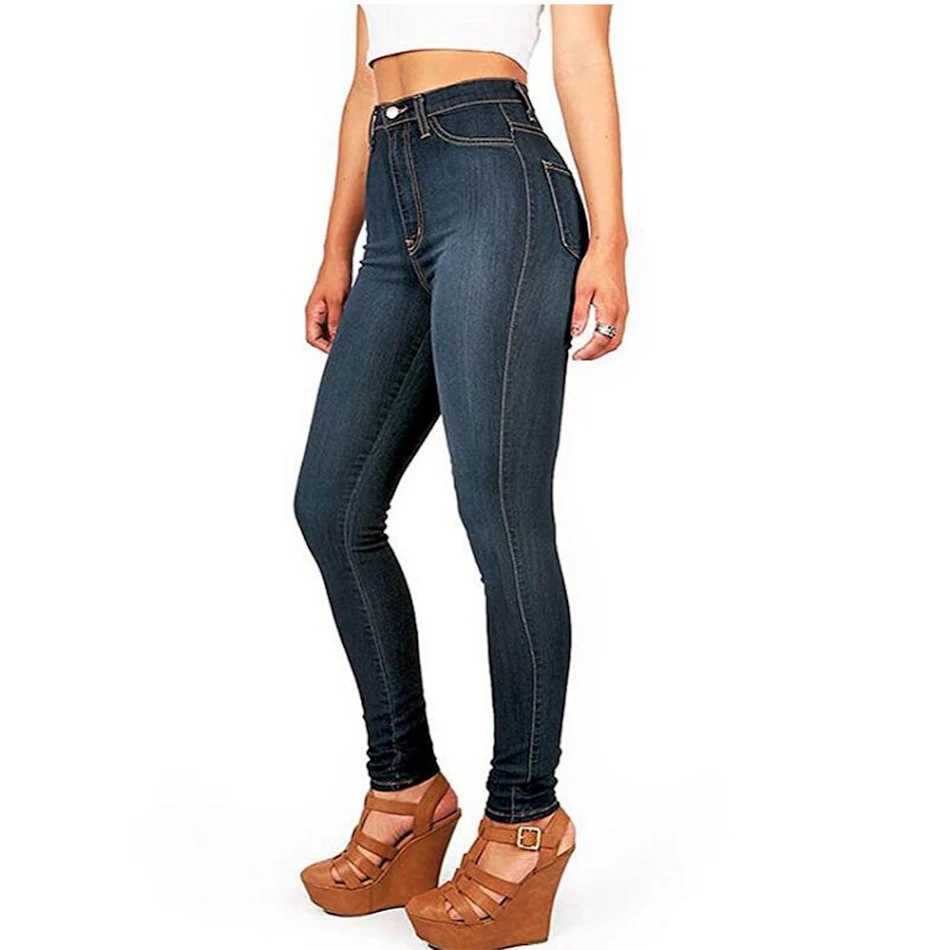 Jeans femininas de cintura alta com stretch e modelagem skinny. Conforto e estilo que valorizam suas curvas. Ideal para diversas ocasiões.
