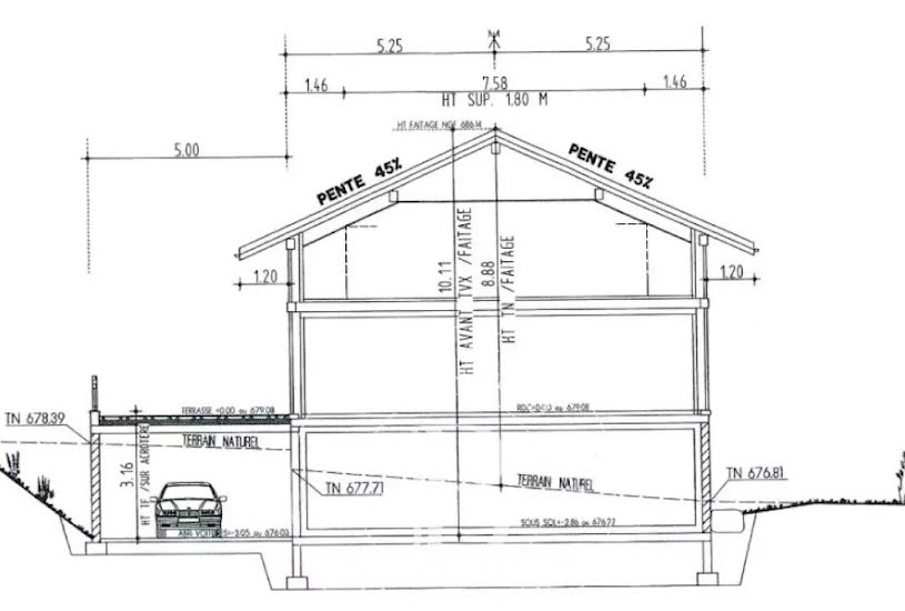  Vente Terrain à bâtir - à Saint-Gervais-les-Bains (74190) 