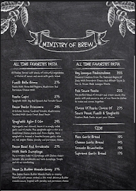 Ministry Of Brew menu 4