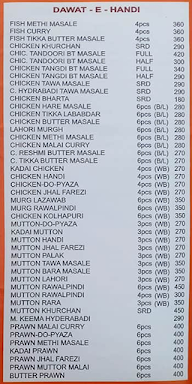 Haji Saheb Restaurant menu 4