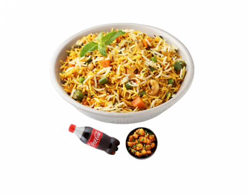 Veg Biryani Meal( Veg Biryani + Gobi Munchurian + Coke 250 Ml )