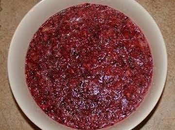 Raw Cranberry Relish