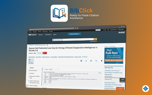 BibClick — One-click paper citations screenshot 2