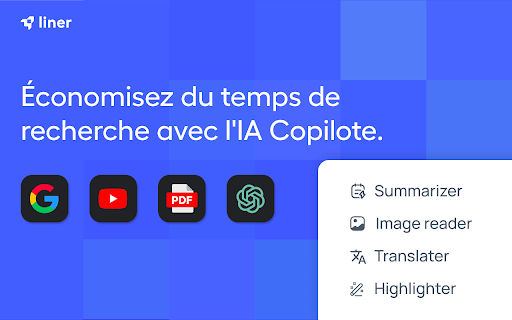 Liner GPT: Copilote IA pour le Web et YouTube