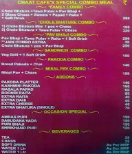 Chaat Cafe menu 3