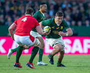 Jasper Wiese of the Springboks in action during the Incoming Series match between South Africa and Wales at Loftus Versfeld.