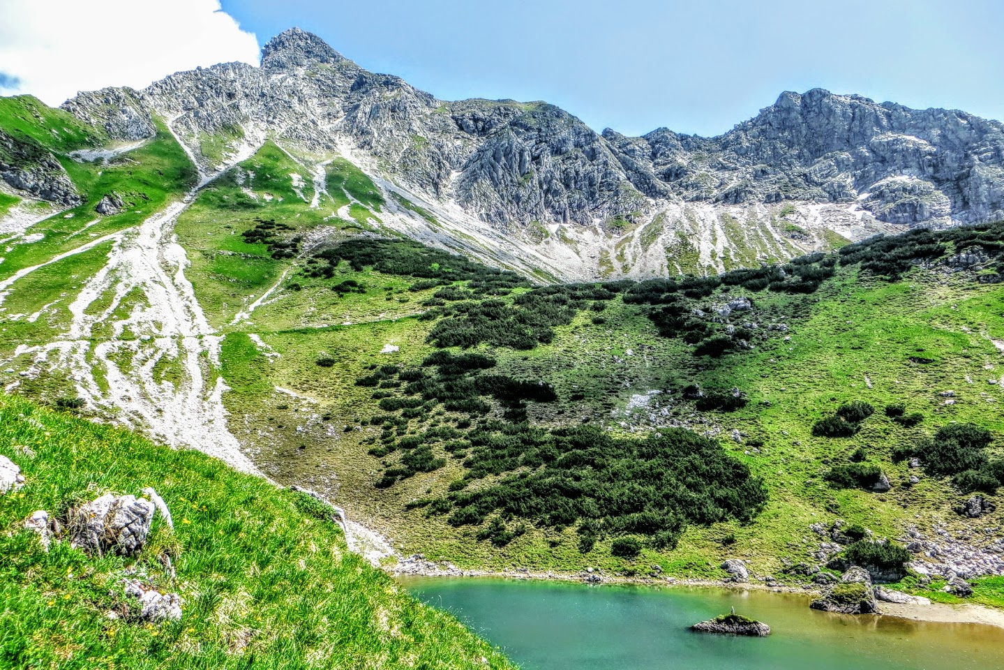 Gaisalpsee Blick Rubihorn Oberstdorf Allgäu