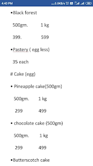 Bhumi Bakers And Confectioners menu 3