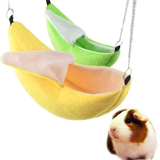 Banana Shaped Hammock Hamster Nest Warm Winter High Quality Sponge Filling Cotton Soft Comfortable Breathable Pet Suppli
