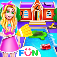 Superstar House Clean Up-Big House Cleaning Games