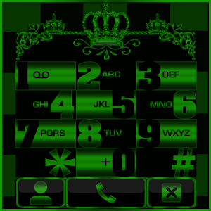 Green Chess Crown Dialer theme