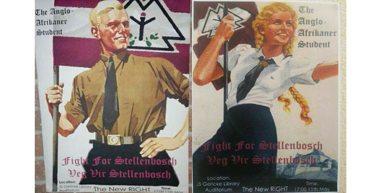 The Nazi posters at Stellenbosch.