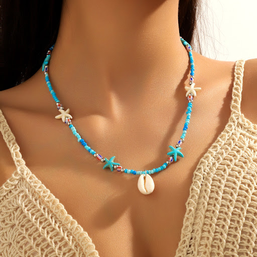 Title 29, Colorful rice-shaped beads strung beads shell n...