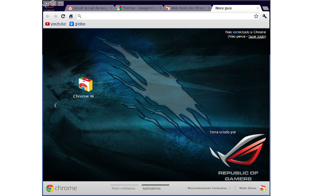 ASUS ROG BLUE chrome extension