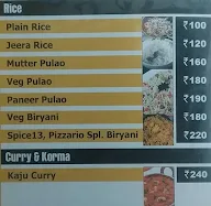 Shere Punjab menu 2