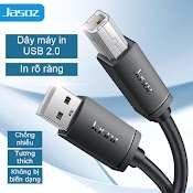 Dây Máy In Usb 2.0 Chuẩn A Đực Sang Chuẩn B Đực Jasoz, Bảo Hành 12 Tháng