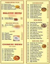 Palkhi Family Restaurant & Bar menu 1