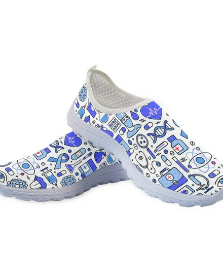 INSTANTARTS Slip On Women's Medical Flat Shoes Summer Com... - 3