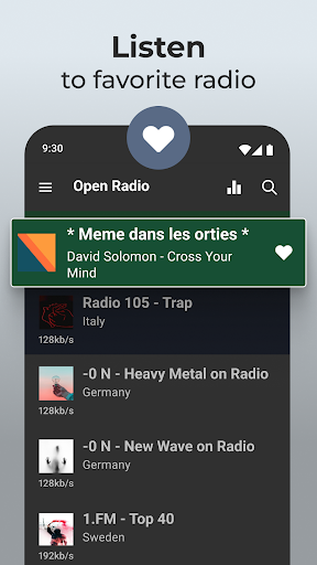 Screenshot Open Radio