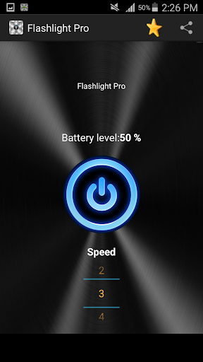 Flashlight pro Flicker