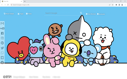 BT21 Wallpaper New Tab