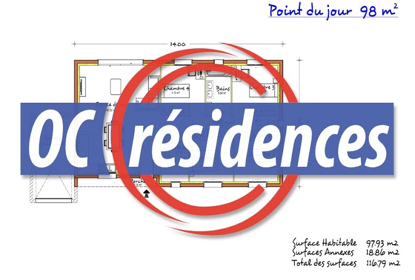  Vente Terrain + Maison - Terrain : 586m² - Maison : 99m² à Montauban (82000) 