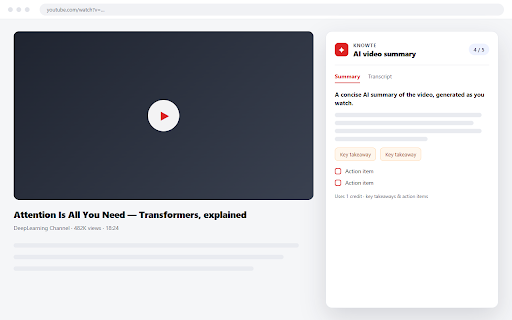 Knowte — Turn YouTube Videos into Notes screenshot 1