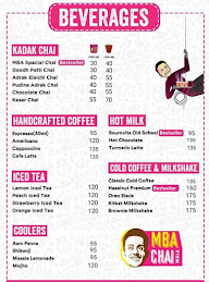 Mba Chai Wala menu 1