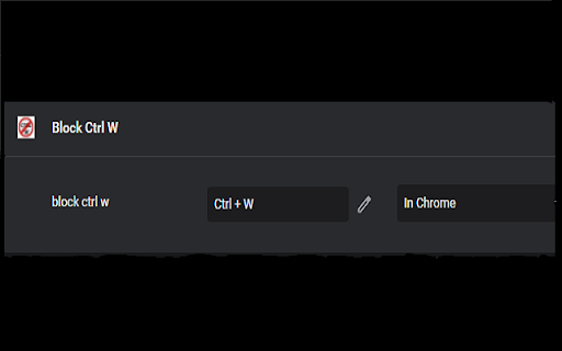 Block Ctrl W