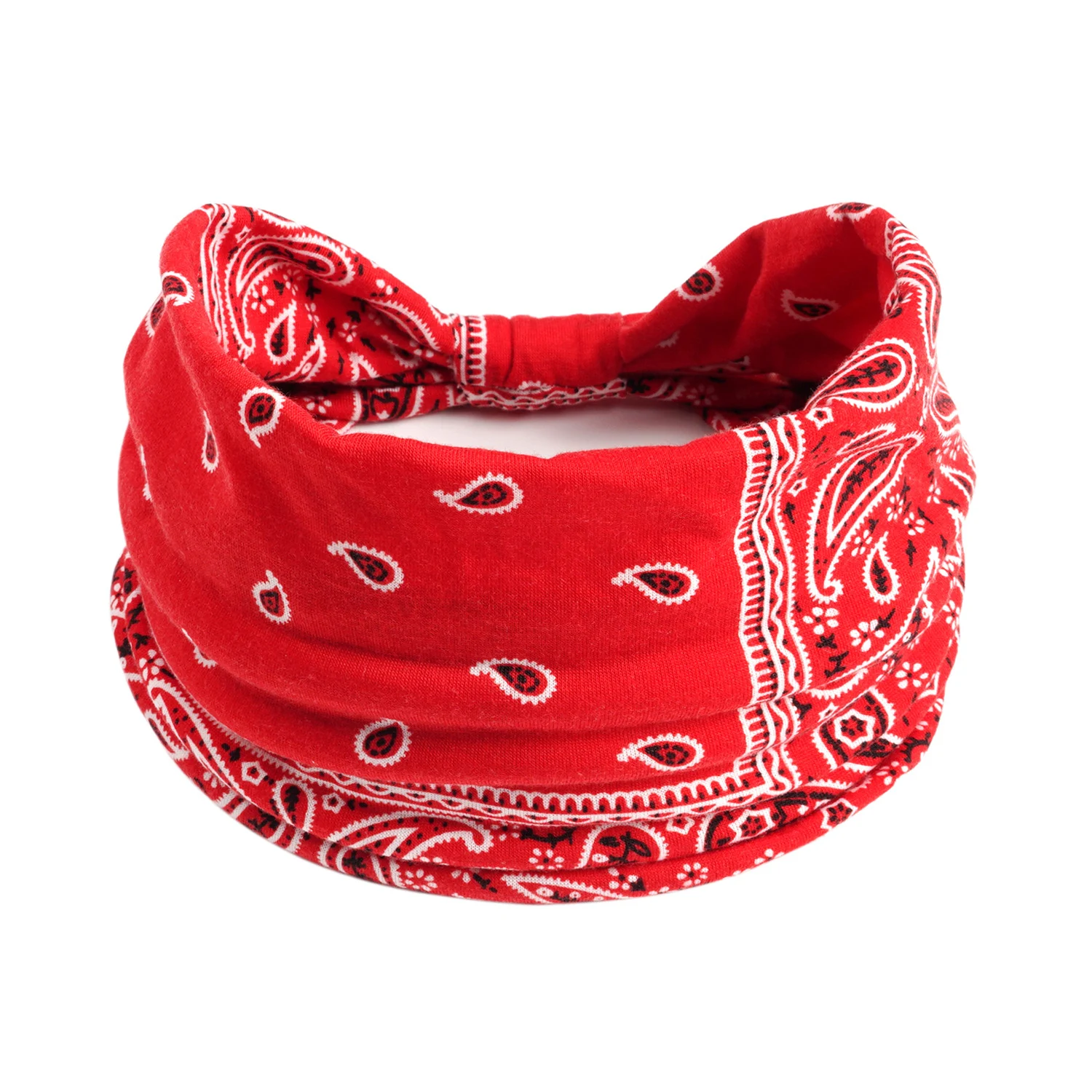 Title 12, Breites Stirnband im Retro-Stil, Cashew-Muster,...