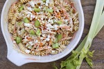 Buffalo Chicken Pasta Salad was pinched from <a href="http://www.iheartnaptime.net/buffalo-chicken-pasta-salad/" target="_blank">www.iheartnaptime.net.</a>