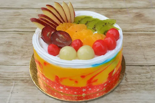 Eggless Fresh Fruit Cake