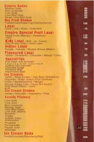 Empire Restaurant menu 5