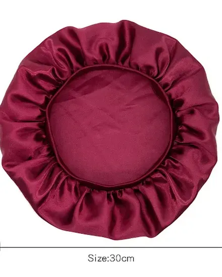 New Imitation Silk Large Satin Bonnet Night Sleeping Hat ... - 2