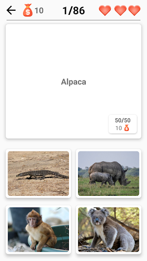 Screenshot Animals - Quiz about Mammals!