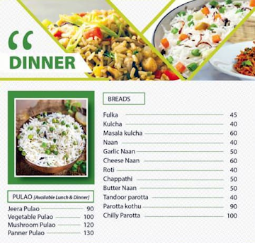 Hotel Anand Bhavan menu 