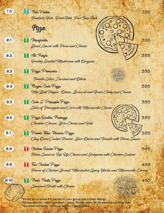 Ttamaasha Bistro Bar menu 