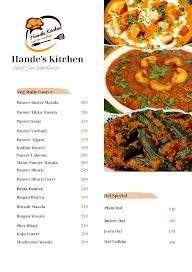 Hande's Kitchen - Assal Chav Vidarbhachi menu 1