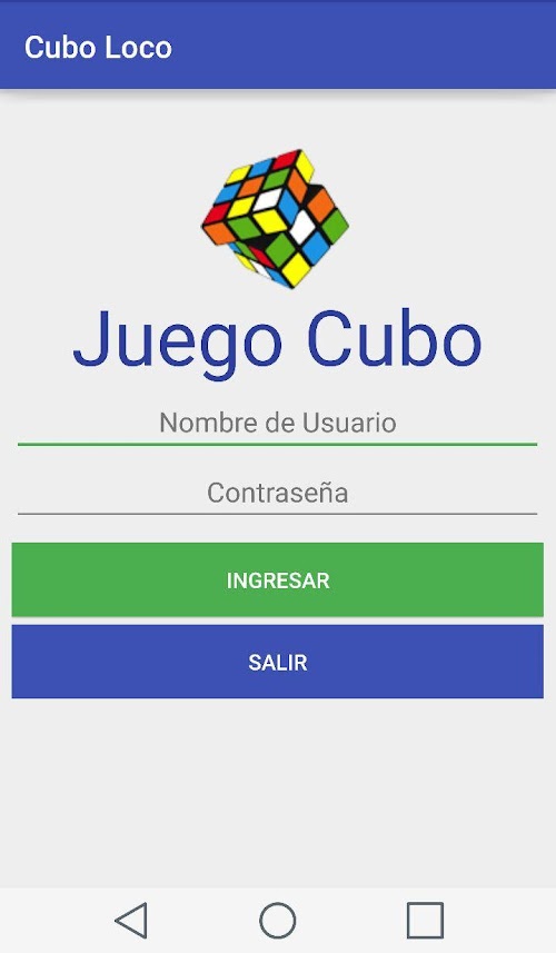 Android application Cubo Loco screenshort
