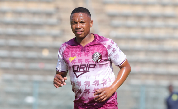 Moroka Swallows midfielder and captain Andile Jali. Picture: BACKPAGEPIX/SAMUEL SHIVAMBU