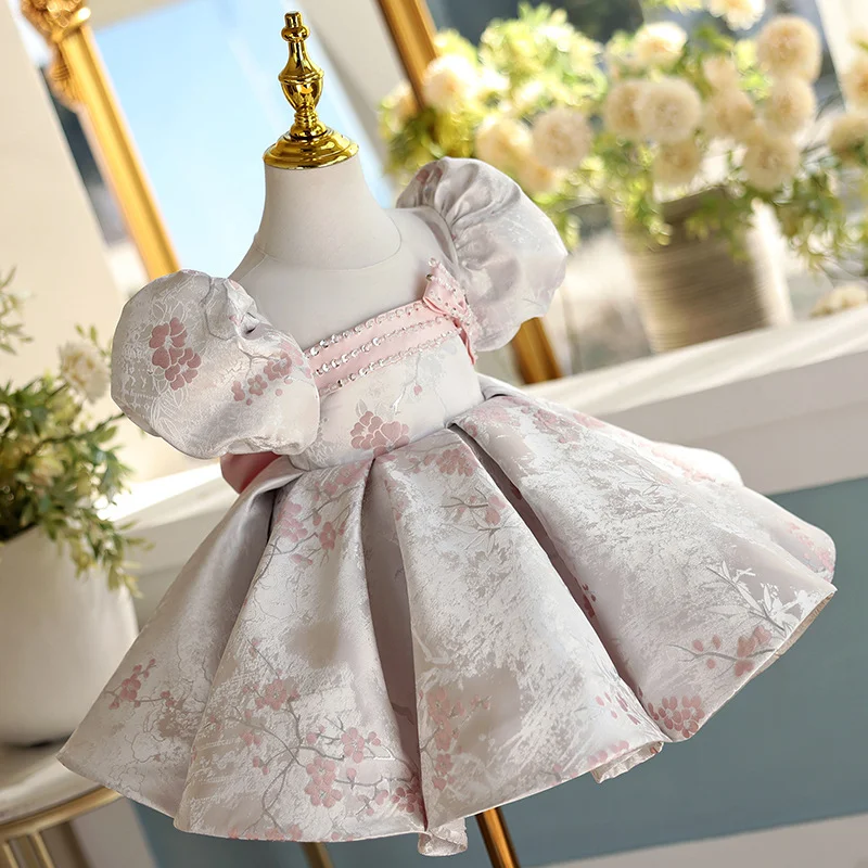 Robe Princesse Enfant Fille Soirée Tenue de Fête Élégante pour Enfants Robes de Nuit pour Petites Filles Idéales pour Célébrations
