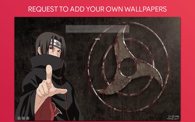 Itachi Live Wallpaper HD Custom New Tab