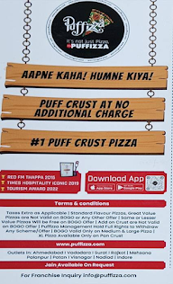 Puffizza menu 1