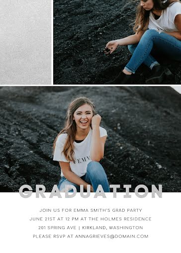 Emma's Graduation Party - Graduation Announcement template