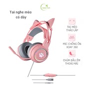 Tai Nghe Mèo Có Dây, Headphone Chụp Tai Sy - G25 Có Mic Chơi Game, Học Online, Nghe Nhạc Hifi, Tai Nghe Gaming