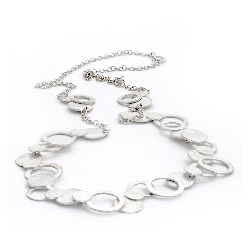 Collier 'bubble' zilver