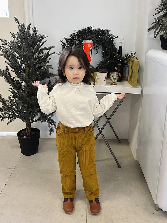 Pantalons Droits en Corduroy pour Enfants Confort et Style Intemporel Idéals pour Jouer et Explorer Design Durable et Polyvalent Parfaits pour Toutes Occasions