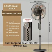 Quạt Đứng Camel 5 Cánh Đồng Điện Tử Fs - 45 Có Điều Khiển, Siêu Êm Siêu Mạnh Hàng Chuẩn Chính Hãng