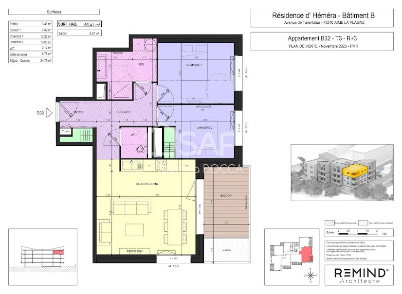 Vente appartement 3 pièces 66 m² à La Plagne (73210), 358 500 €
