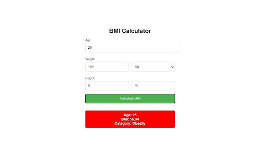 BMI Calculator - Calculate Your Body Mass Index